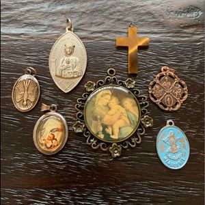 7 Religious Charms for bracelet or necklace